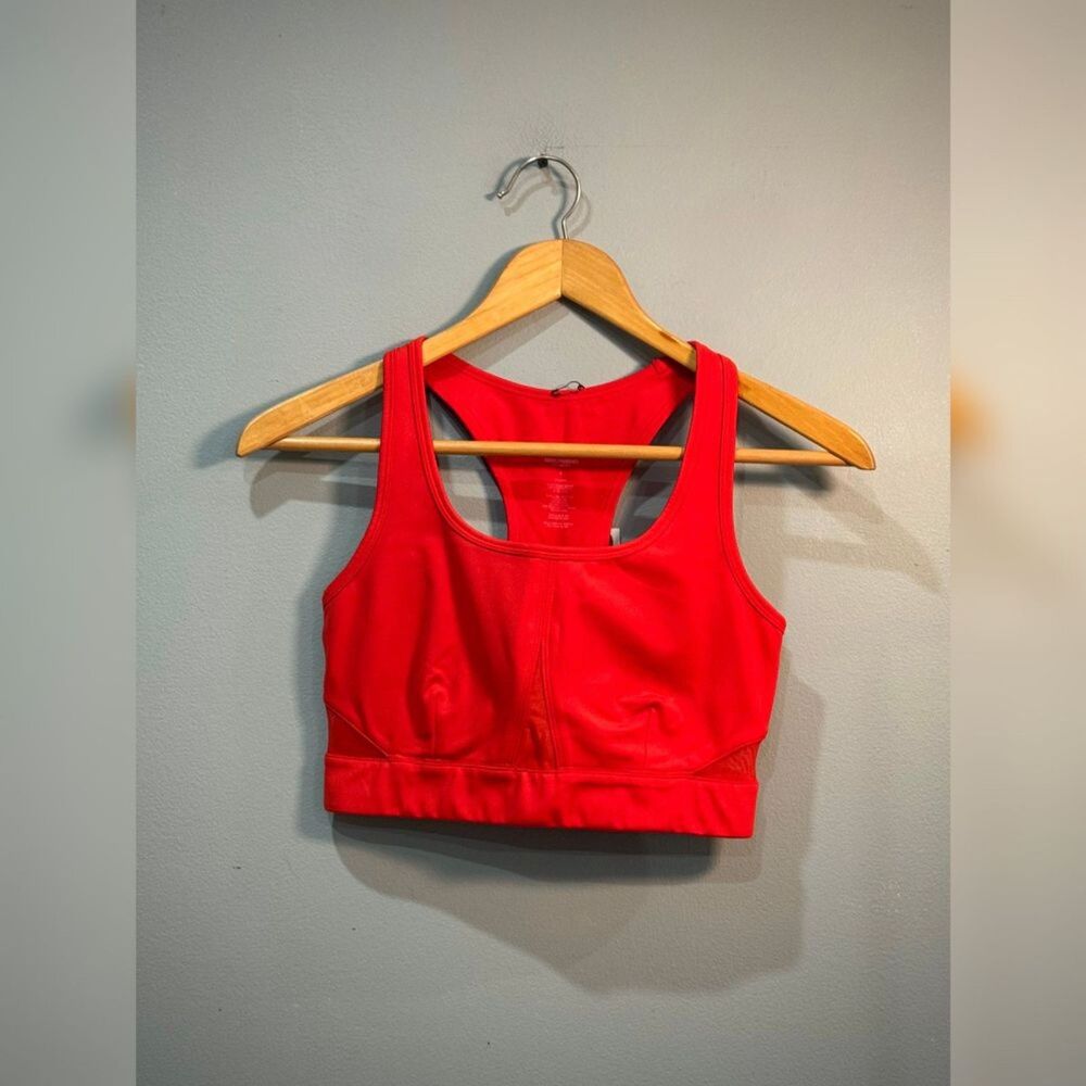 Tomato Red Girlfriend Collective Sports Bra Size S NWT